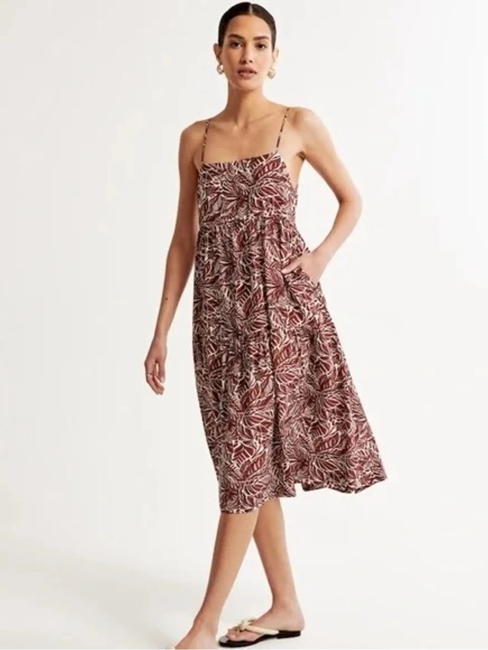 Abercrombie Trapeze Midi Dress Size S NWOT